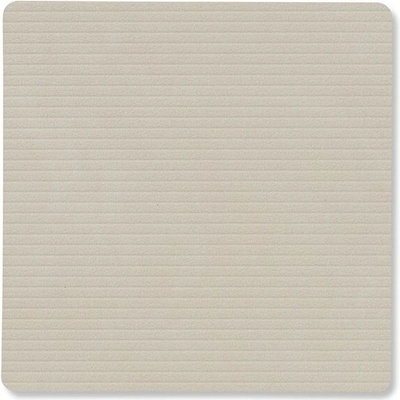 LIND Podtácek Square Corduroy ústřicově bílá kůže 10x10cm