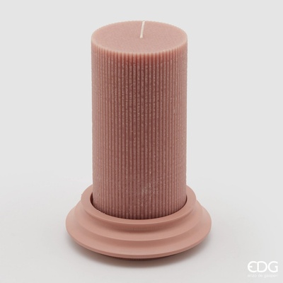 EDG S podstavcem v antickém dekoru růžová 20 x 10 cm