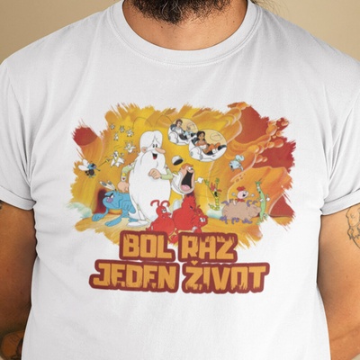 Tričko Bol raz jeden život biela