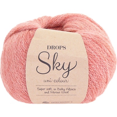 Příze Drops Sky uni colour 19 - pálená cihla