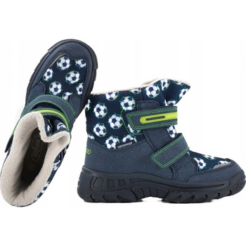 Befado 615y004 zimní voděodolné sněhule zateplené boty granatová tmavě modrá