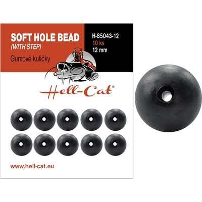 Hell Cat Gumové Guličky Soft Hole Bead 10 ks 12 mm