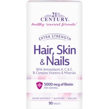 21st Century Hair, Skin & Nails Extra Strength [90 Таблетки]