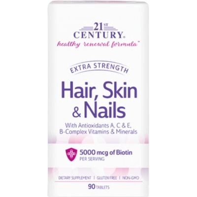 21st Century Hair, Skin & Nails Extra Strength [90 Таблетки]