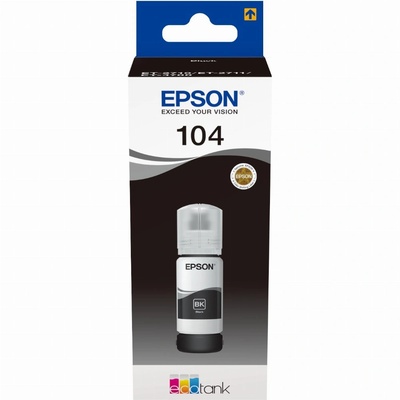 Epson 104 EcoTank Оригинален черен мастилен патрон (C13T00P140) (C13T00P140)