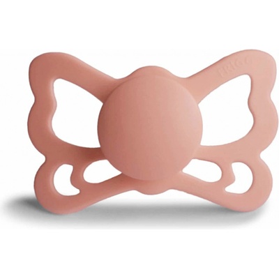 Frigg Butterfly anatomický silikon cumlík Pretty in Peach 1×1 ks