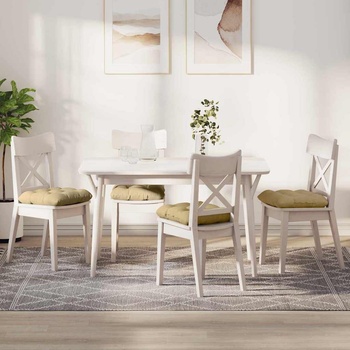 vidaXL Възглавници за седалки 4 pcs Сивозелен 45 x 45 cm (42015142)