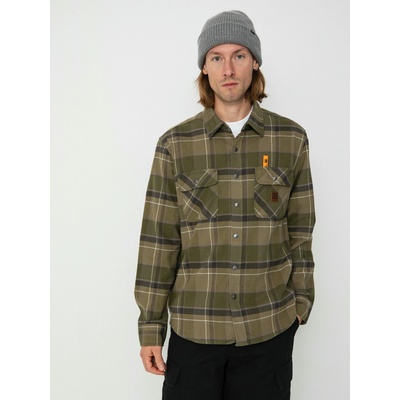 Brixton Builders Bowery Str Wr Ls (dill/olive surplus/washed blac)