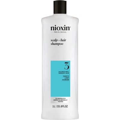 Nioxin System 3 Scalp + Hair Shampoo 1000 ml