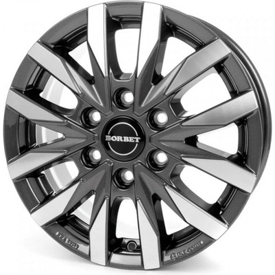 Borbet CW6 6,5x16 6x130 ET54 anthracite polished