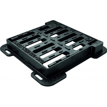 C250 DAKOTA liatinový s rámom 400 x 400 mm čierny