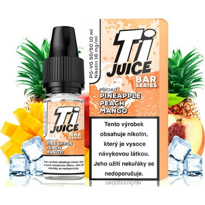 TI Juice Pineapple Peach Mango BAR Series NIC SALT 50PG/50VG 10 ml 16 mg