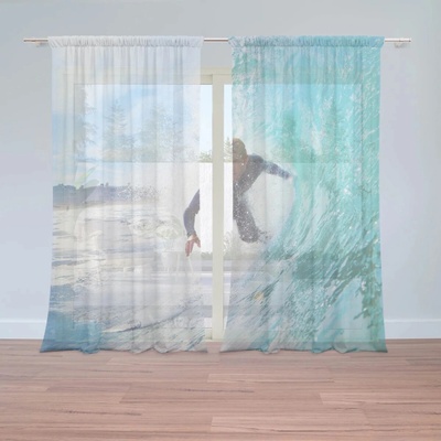 Sablio Záclony Surfista na vlne: 2ks 150x250cm
