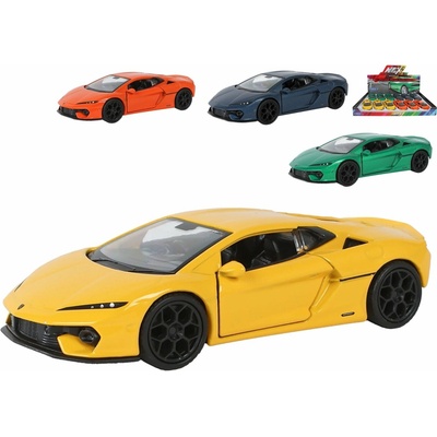 Mikro trading Sestavený kovový model auta Lamborghini Temerario na zpětný chod 12 cm