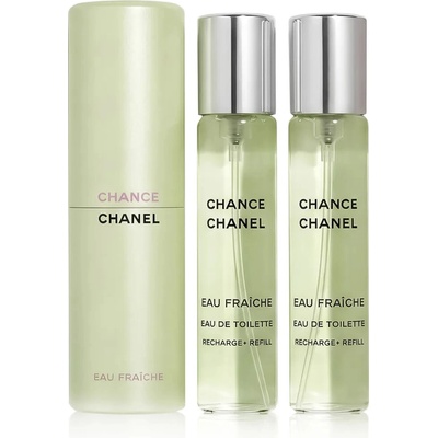 Chanel Chance Fraiche EDT náhradná náplň EDT 3×20 ml pre ženy darčeková sada