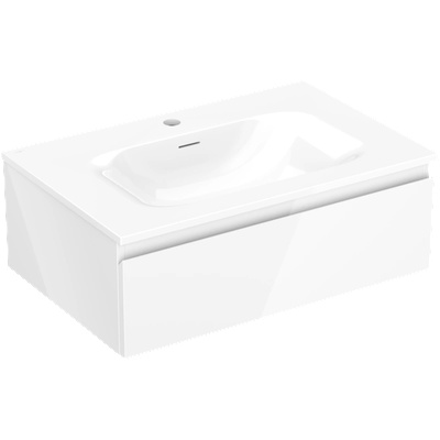 Mexen Orio шкаф за баня 70 см с мивка Vela, 1 чекмедже, бял гланц - 91A10-07023-1-BF00-W23M00 (91A10-07023-1-BF00-W23M00)