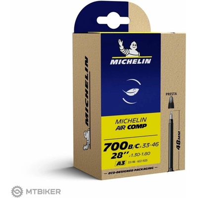 Michelin Air Comp Ultralight 700x33-46C duša, galuskový ventil 48 mm
