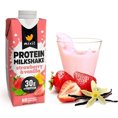 MIXIT Proteinový milkshake jahoda & vanilka 330 ml
