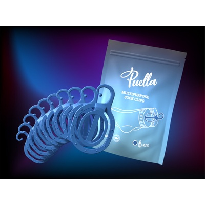 Puella Multifunkčné párovače ponožiek, modré 10 ks