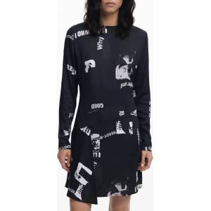 Desigual Къса рокля за жени desigual, Размер xs, Цвят Черен (25wwvw29_ne2000)
