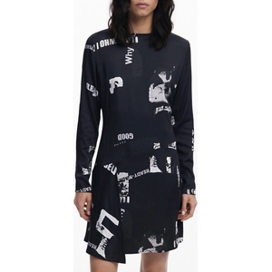 Desigual Къса рокля за жени desigual, Размер xs, Цвят Черен (25wwvw29_ne2000)