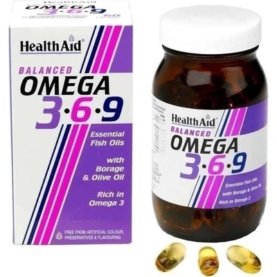HEALTHAID Хранителна добавка Омега 3-6-9, Health Aid Omega 3-6-9 1155mg 90 Caps Fatty Acids