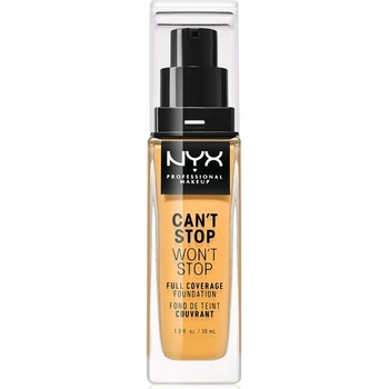 NYX Professional Makeup Can't Stop Won't Stop 24 hour Foundation Vysoce krycí make-up 15 Caramel 30 ml