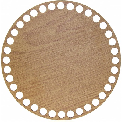 Naše galanterie Dno na košík dub, kruh 15cm