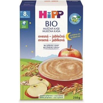 HiPP Bio mliečna na dobrú noc ovsená jablková 4 x 250 g