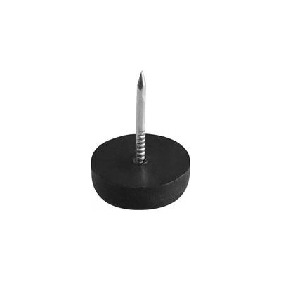 GTV Jednoduché skluzavky s hřebíkem 1,4 mm, kolečko 15,3 mm, černé (1 sáče