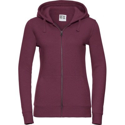 Russell Athletic 266f / Дамски суичър с цип - бордо l (10266f37003)
