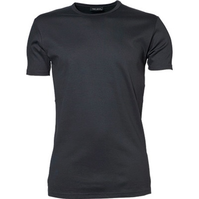 Tee Jays pevné pánské slim-fit triko Interlock tmavá šedá