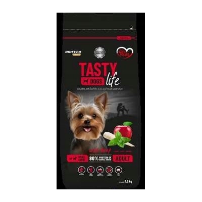 Tasty Life Dogs Adult mini a malé psy s hovädzím mäsom 1,5 kg