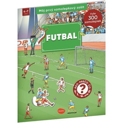 Ella&Max futbal náučný samolepkový zošit vyše 300 samolepiek