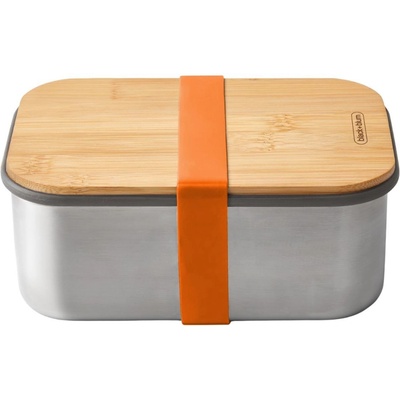 Black+Blum Sandwich Box Large nerez / bambus oranžový