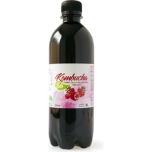 Stevikom Bio Kombucha černý čaj s malinovou příchutí 500 ml