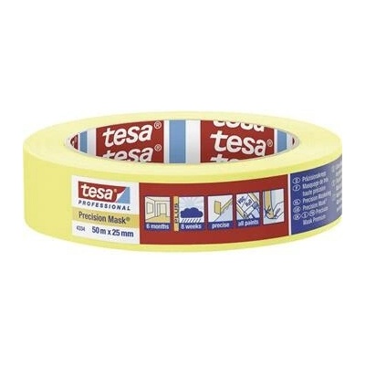 Tesa Plus 4334 Precizní krepová páska 25 mm x 50 m 6 ks