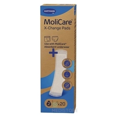 ADC MoliCare X-Change Pads vymeniteľné inkontinenčné vložky 1 x 20 ks