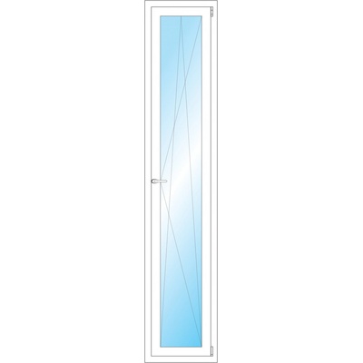 OKNA HNED Plastové okno 45x224 cm bílé otevíravé a sklopné pravé