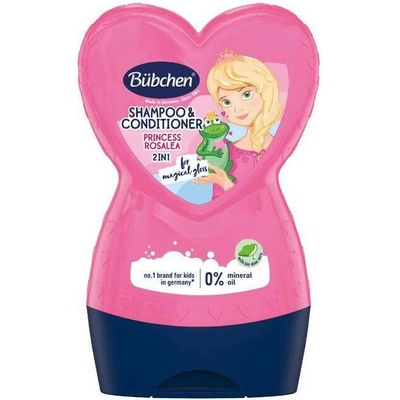 BÜBCHEN KIDS Šampon & kondicionér 2v1 Růženka 230 ml