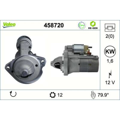 Štartér VALEO 458720