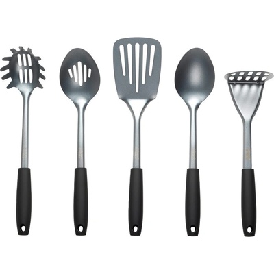 Russell Hobbs Комплект прибори за готвене Russell Hobbs Pearlised RH01722EU7, 5 части, Soft touch дръжка, Неръждаема стомана, Инокс/черен (999RH01722)