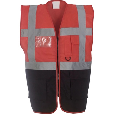 Yoko hi-vis hvw801 / Многофункционална жилетка - червено/черно xxl (79w80187605)