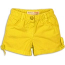 Minoti kraťasy dívčí bavlněné 2short 1 žlutá