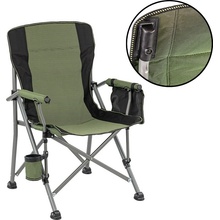 Leziter Comfort Plus s podrúčkou a držiakom na pohár zelené