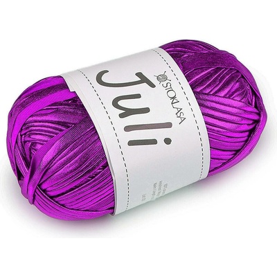 Pletací příze Juli metalická 100 g Varianta: 15 fialovorůž ost., Balení: 1 ks 60687/157430/288563