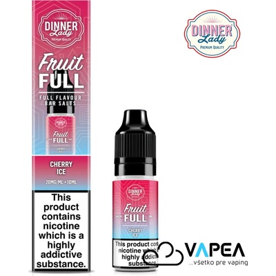 Dinner Lady BAR SALTS Fruit FULL Cherry Ice 10 ml 20 mg