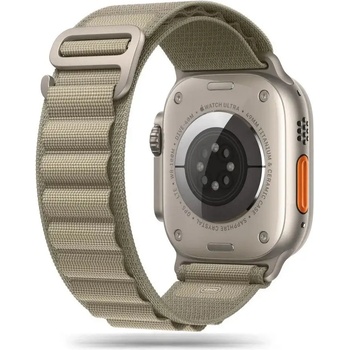 Tech-Protect Каишка Tech-Protect Nylon Pro за Apple Watch 4 / 5 / 6 / 7 / 8 / 9 / SE / Ultra 1 / 2 (42/44/45/49 mm), Titanium Olive (5906302301539)