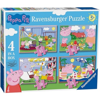 Ravensburger Пъзел Ravensburger от 24 части 4 в 1 - Прасенцето Пепа (6958)