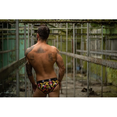 Anais Мъжки Слипове Slipy-Banana-Czarno-tyV-61413-Czarno-Żółty - Жълт, размер L